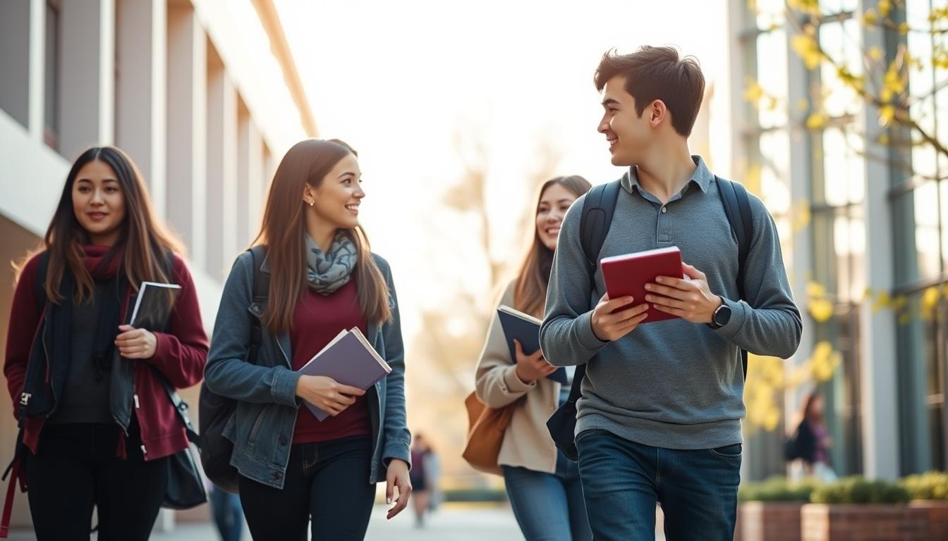 Student using online courses for flexible education