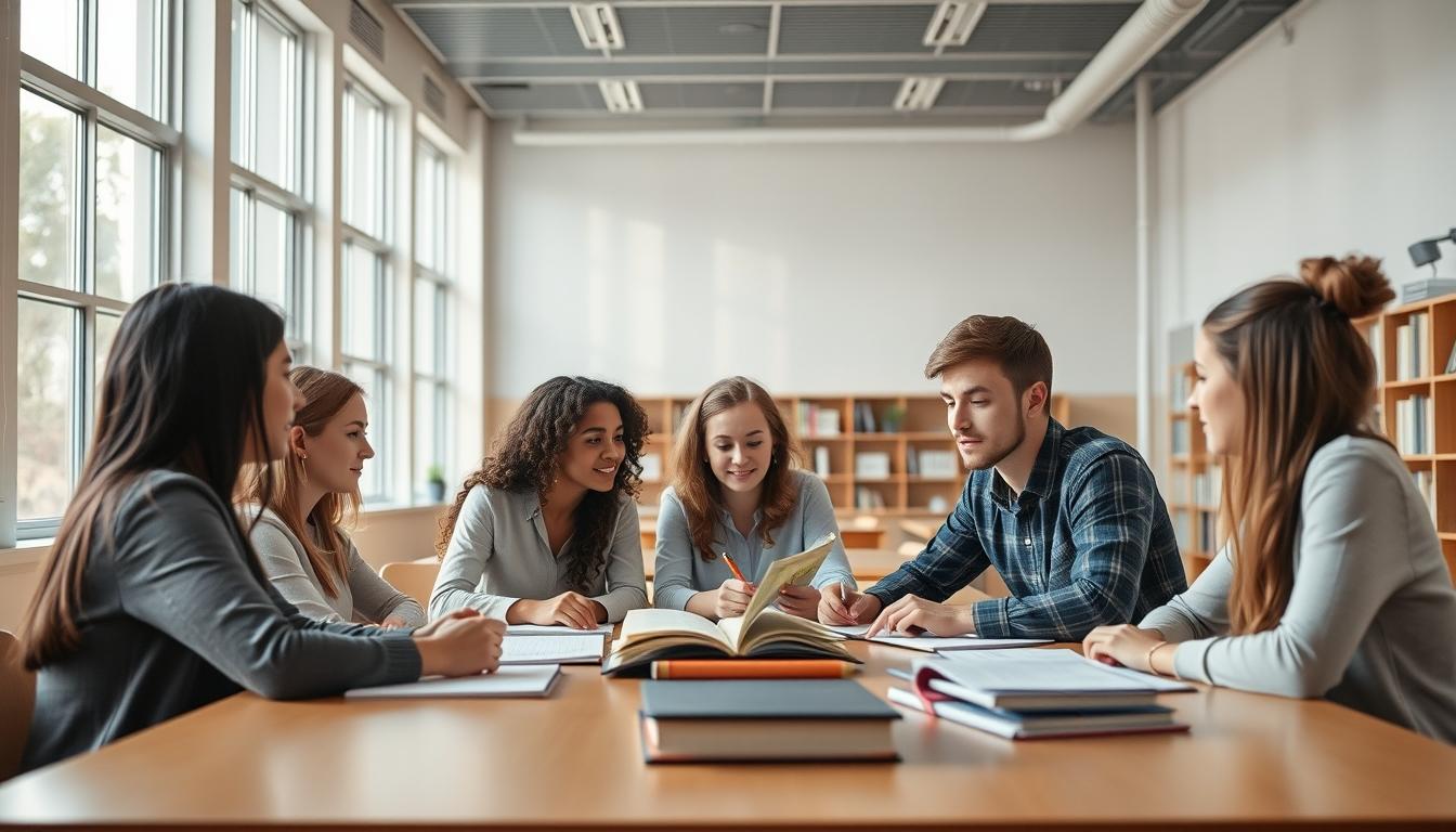Modern university campus for students